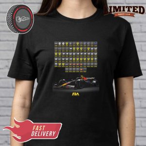 Formula 1 Constructors Champion Of All Time With 2023 Hidden Classic T-shirt