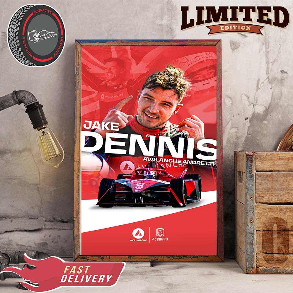 Formula E Jack Dennis Avalanche Andretti Home Decor Poster