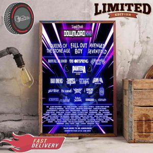 Bands And Singers Will Present In Download Fest 2024 Home Decor Poster