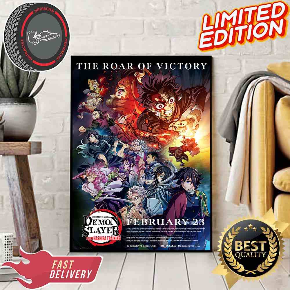 Demon Slayer Kimetsu No Yaiba The Road Of Victory Will Present On 23 February 2024 In US Home Decor Poster